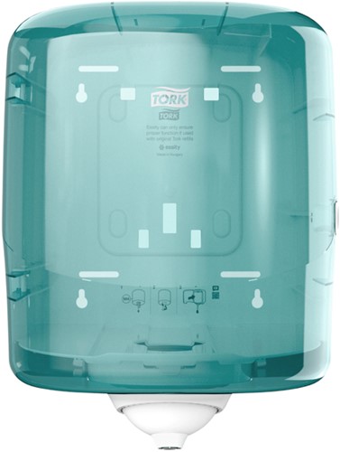Handdoekroldispenser Tork M4 Performance turquoize 1 Stuk