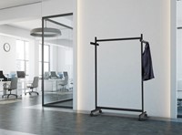 Garderoberek MAUL Samba mobiel 115cm zwart 1 Stuk-2