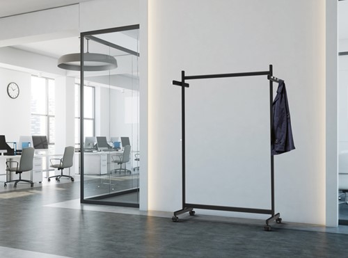 Garderoberek MAUL Samba mobiel 115cm zwart 1 Stuk-2