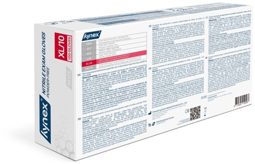 Handschoen Hynex nitril XL wit 3.5g 100 stuks 100 Stuk-1