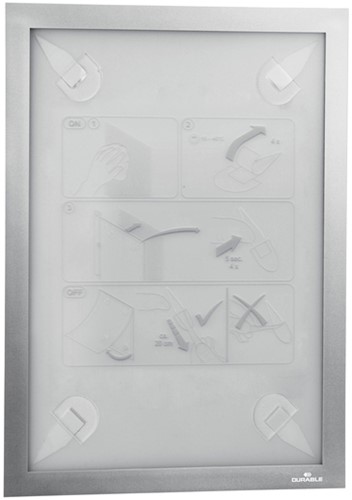 Duraframe Durable 484323 A4 zilver 1 Stuk
