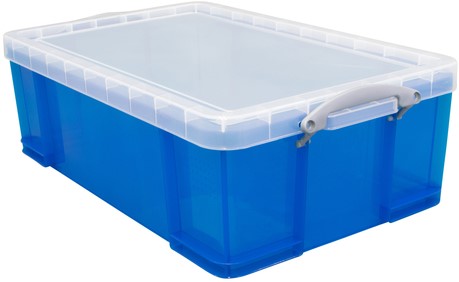 Opbergbox RU 50ltr 710x440x230mm transp bl 1 Stuk