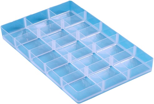 Tray RU tbv 4 en 9ltr 342x215x35mm transp wit 1 Stuk