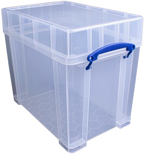 Opbergbox RU 19ltr 395x255x330mm transp wit 1 Stuk