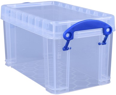 Opbergbox RU 2.1ltr 240x130x125mm transp wit 1 Stuk