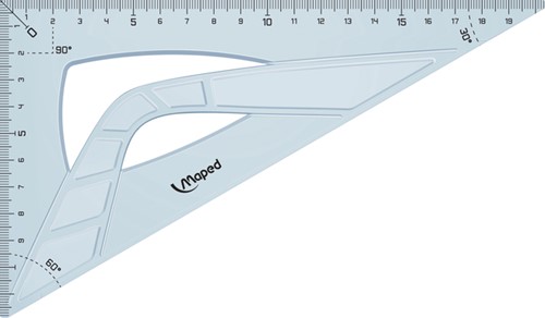 Tekendriehoek Maped 21cm 60 graden 1 Stuk-2
