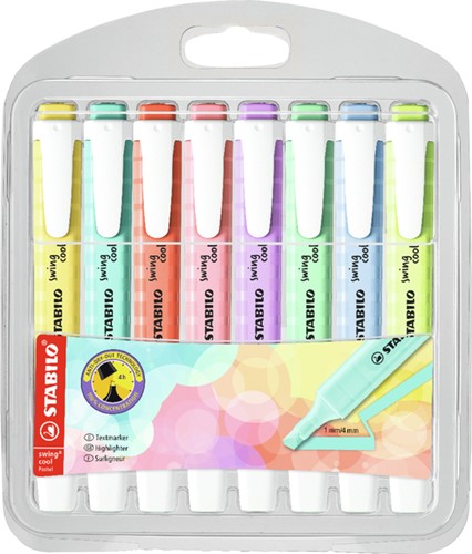 Markeerstift STABILO Swing cool 275/8 assorti 8 Stuk