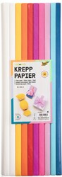 Crepepapier Folia 50x200cm 10 rollen mixkleuren 10 Rol