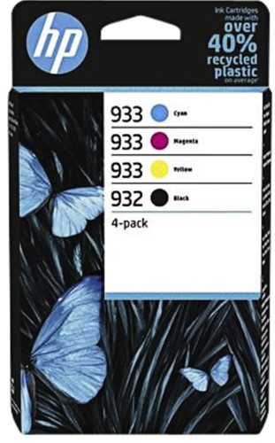 Inktcartridge HP 6ZC71AE 932 933 zwart + 3 kleuren 1 pak