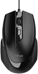 Muis Trust Voca Comfort zwart 1 Stuk