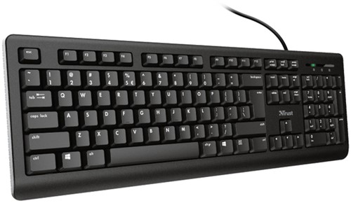 Toetsenbord Trust Primo QWERTY zwart 1 Stuk-2