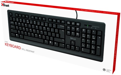 Toetsenbord Trust Primo QWERTY zwart 1 Stuk-3