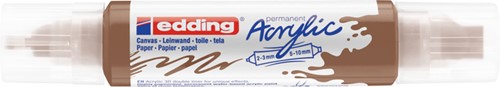 Acrylmarker edding e-5400 3D double liner hazelnt 1 Stuk-2