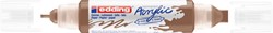 Acrylmarker edding e-5400 3D double liner hazelnt 1 Stuk