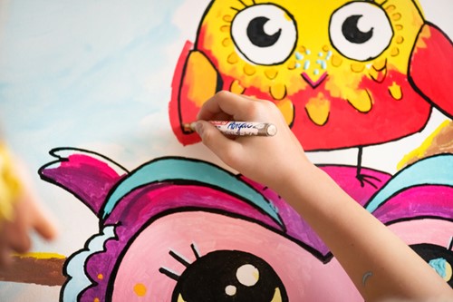 Acrylmarker edding e-5300  F elegant neon roze 1 Stuk-1