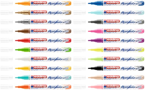 Acrylmarker edding e-5300 F neon geel 1 Stuk-3