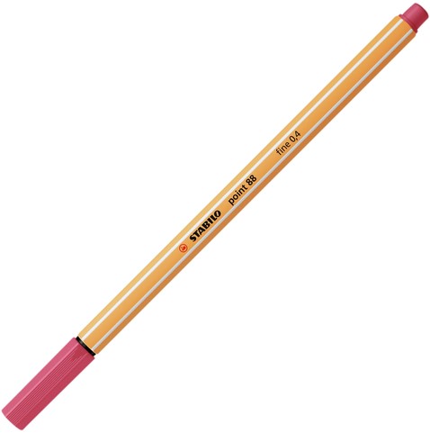 Fineliner STABILO point 88/49 F aardbeienrood 1 Stuk