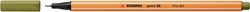 Fineliner STABILO point 88/37 F moddergroen 1 Stuk