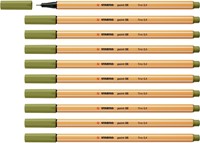 Fineliner STABILO point 88/37 F moddergroen 1 Stuk-3