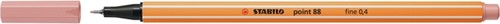 Fineliner STABILO point 88/28 F donkerblush 1 Stuk