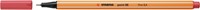 Fineliner STABILO point 88/47 F roestig rood 1 Stuk