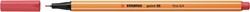 Fineliner STABILO point 88/47 F roestig rood 1 Stuk