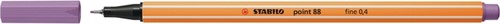 Fineliner STABILO point 88/62 F pruimenpaars 1 Stuk