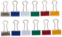 Papierklem MAUL 213 19mm cap 7mm ass 12 Stuk