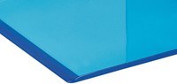 Boekensteun MAUL 10x10x13cm acryl neon blauw 2 Stuk-1