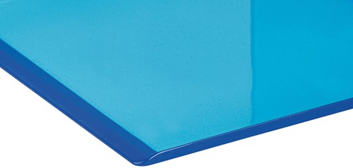 Boekensteun MAUL 10x10x13cm acryl neon blauw 2 Stuk-1