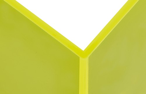 Boekensteun MAUL 10x10x13cm acryl neon geel 2 Stuk-3