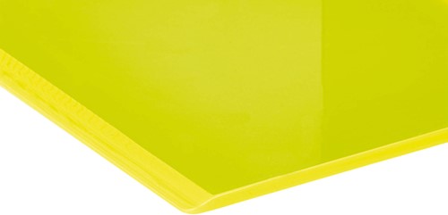 Boekensteun MAUL 10x10x13cm acryl neon geel 2 Stuk-1