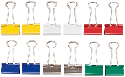 Papierklem MAUL 215 19mm cap 7mm ass 12 Stuk-3