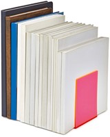Boekensteun MAUL 10x10x13cm acryl neon rood 2 Stuk-3