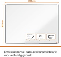Whiteboard Nobo Premium Plus 90x120cm emaille 1 Stuk-5