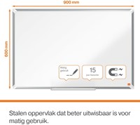 Whiteboard Nobo Premium Plus 60x90cm staal 1 Stuk-3