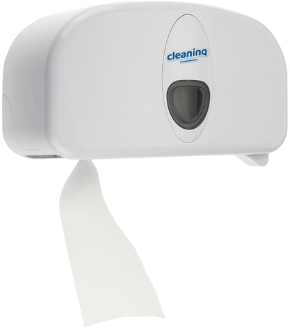 Dispenser Cleaninq duo toiletpapier wit 1 Stuk