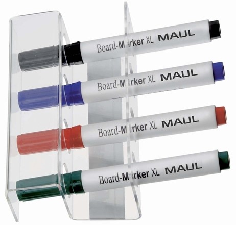 Whiteboard stifthouder MAUL acryl magnetisch 1 Stuk