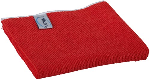 Microvezeldoek Vikan Basic 32x32cm rood 1 Stuk