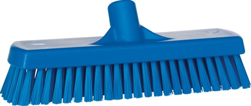 Vloerschrobber Vikan harde vezel 305mm blauw 1 Stuk