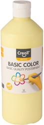 Plakkaatverf Creall basic pastel geel 500ml 1 Fles