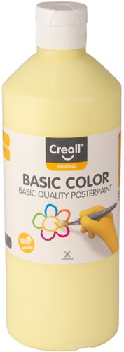 Plakkaatverf Creall basic pastel geel 500ml 1 Fles