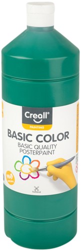 Plakkaatverf Creall basic donkergroen 1000ml 1 Fles