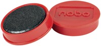 Magneet Nobo 32mm rood 10 stuks 10 Stuk-3