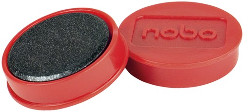 Magneet Nobo 32mm rood 10 stuks 10 Stuk-3