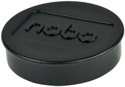Magneet Nobo 38mm zwart 10 stuks 10 Stuk