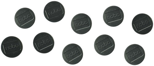 Magneet Nobo 38mm zwart 10 stuks 10 Stuk-2