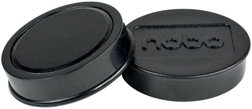Magneet Nobo 38mm zwart 10 stuks 10 Stuk-3