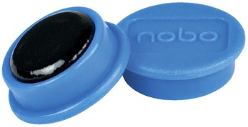 Magneet Nobo 24mm blauw 10 stuks 10 Stuk-3