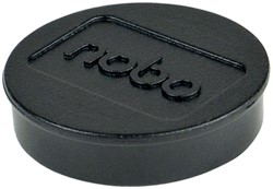Magneet Nobo 32mm zwart 10 stuks 10 Stuk